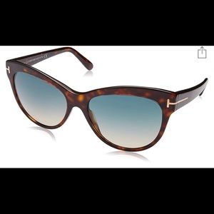 Tom Ford 430 52P Tortoise Lily Cats Eyes Sunglass